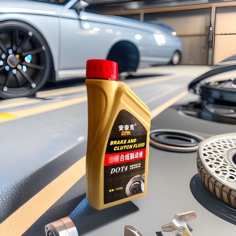Car Brake Oil Dot4 Fully Synthetic Oil Brake Fluid 500g for Forklift Clutch and Brake, High Temperature Resistant