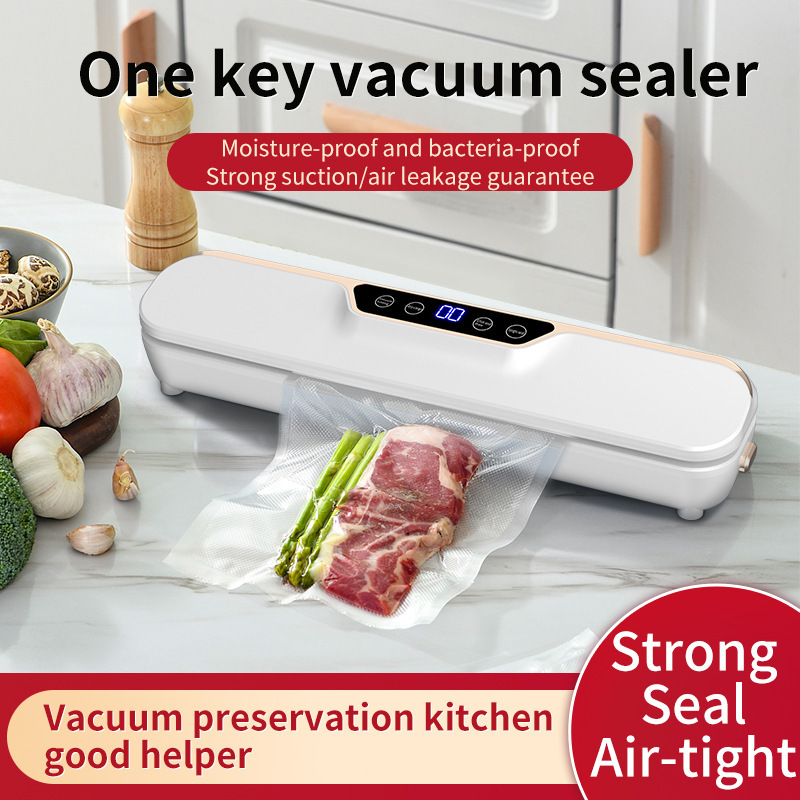 真空食品シール機クロスボーダー小型家庭用包装機鮮度保持機液晶画面自動真空機シール機|undefined