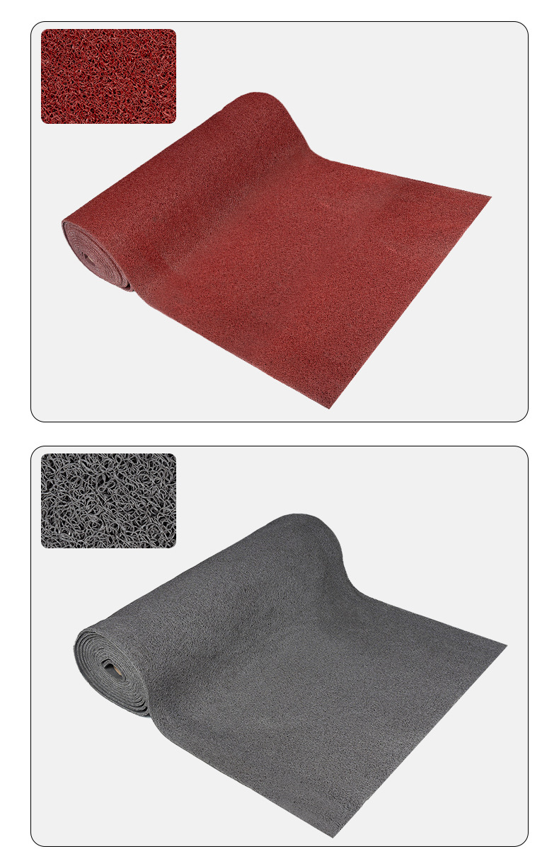Universal Pvc Car Floor Mats, Encrypted Flat-Bottomed Wire Loop Roll Material, Can Be Cut, Non-Slip, Thickened, Waterproof Mats for Cross-Border Sales