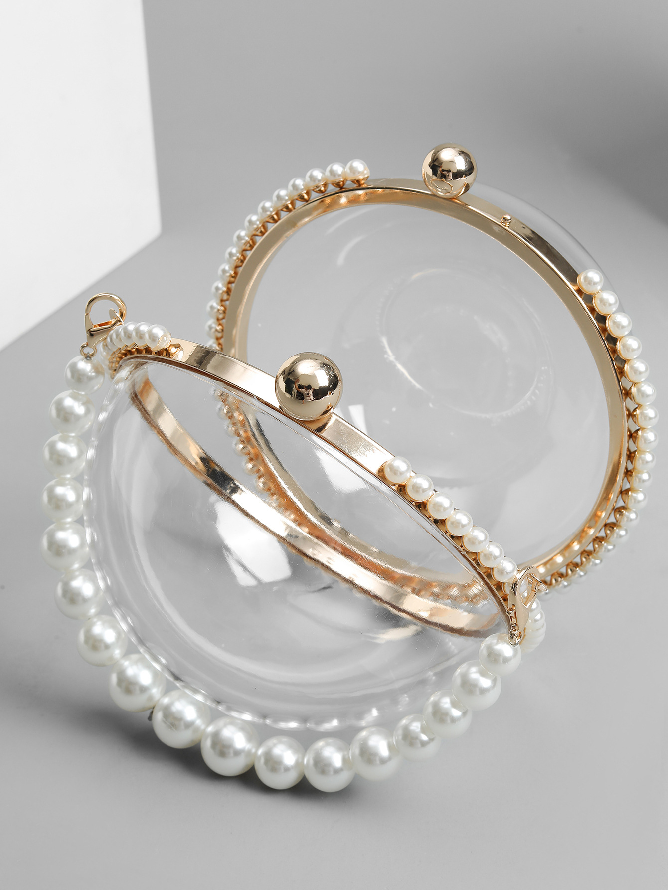 Arylic Solid Color Evening Bags display picture 5