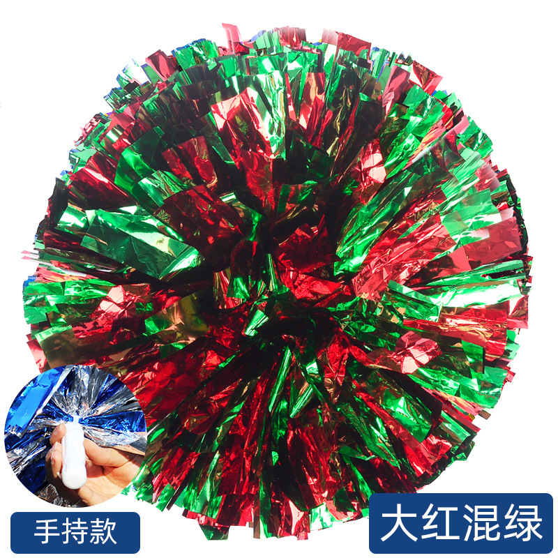 Porristas Bola de flores porristas mano flor mano sacudida flor danza rendimiento mano flor porristas flor bola de color rendimiento