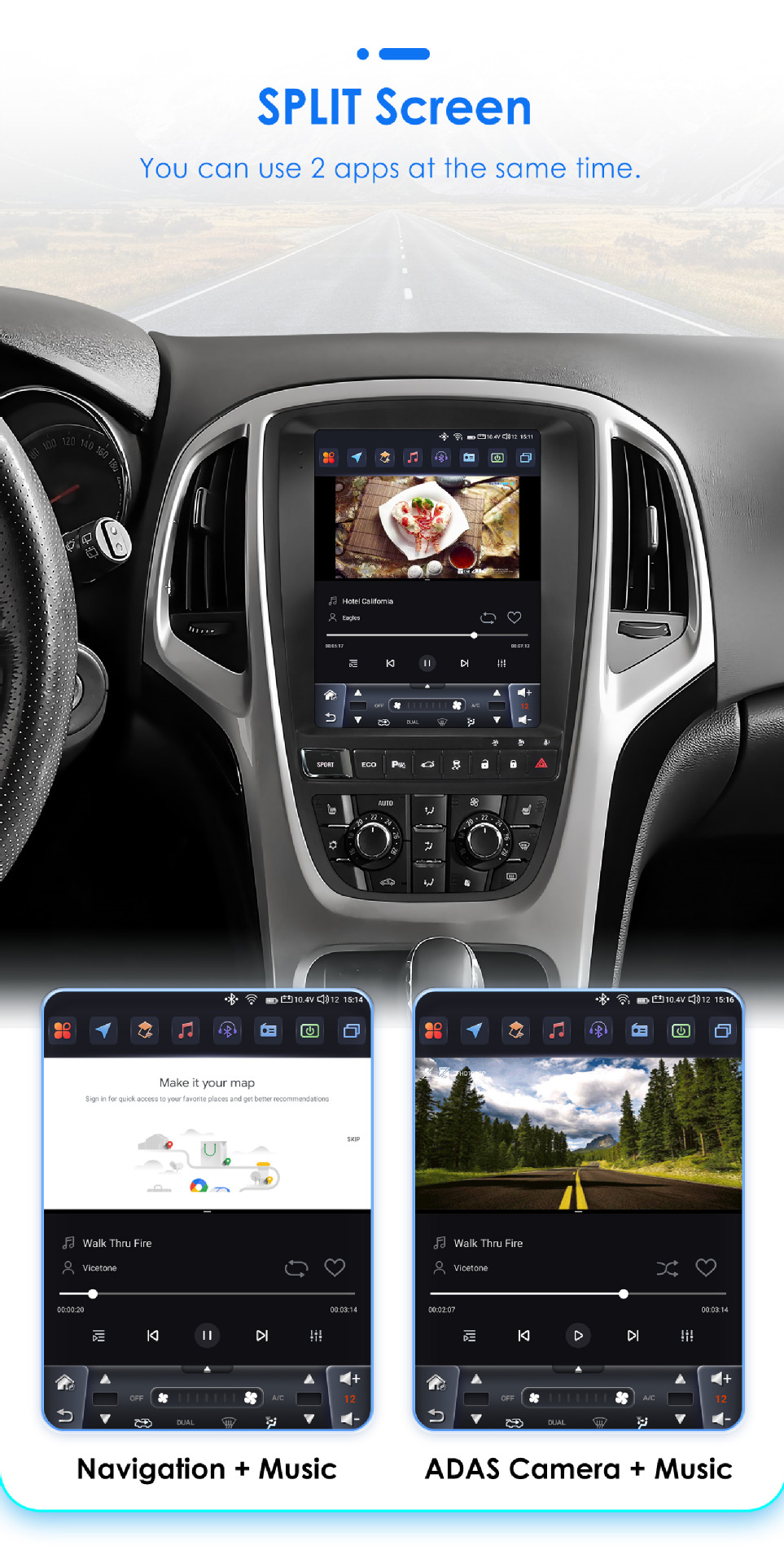 Suitable for Buick yinglang 09-15 vertical screen car Carplay Android navigation all-in-one machine