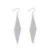 Earrings, silver woven accessory, Japanese and Korean, simple and elegant design, wholesale