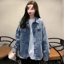 春秋季2025年新款短款牛仔外套女韩版复古宽松学生长袖上衣夹克潮
