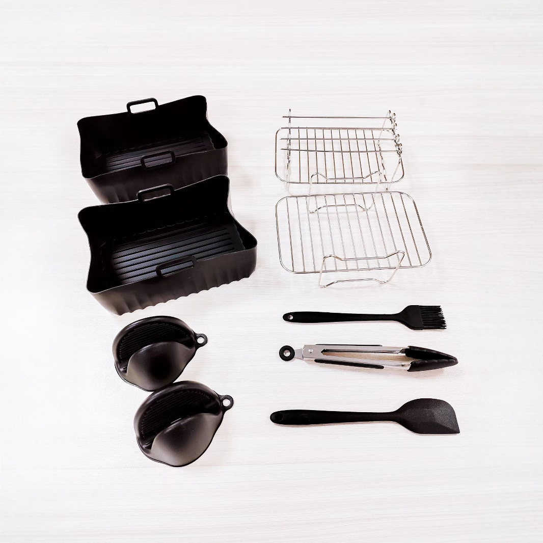 Accessories, rectangular set stainless steel