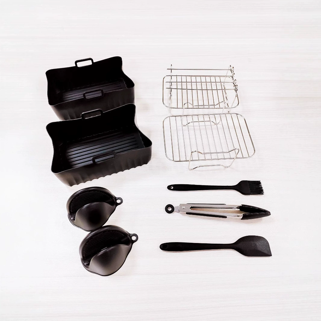 Accessories, rectangular set stainless steel