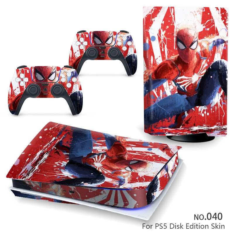 Наклейка‑скин для консоли (Sony) PS5, 5 предметов, декоративная виниловая защита, для дисковой и цифровой версий