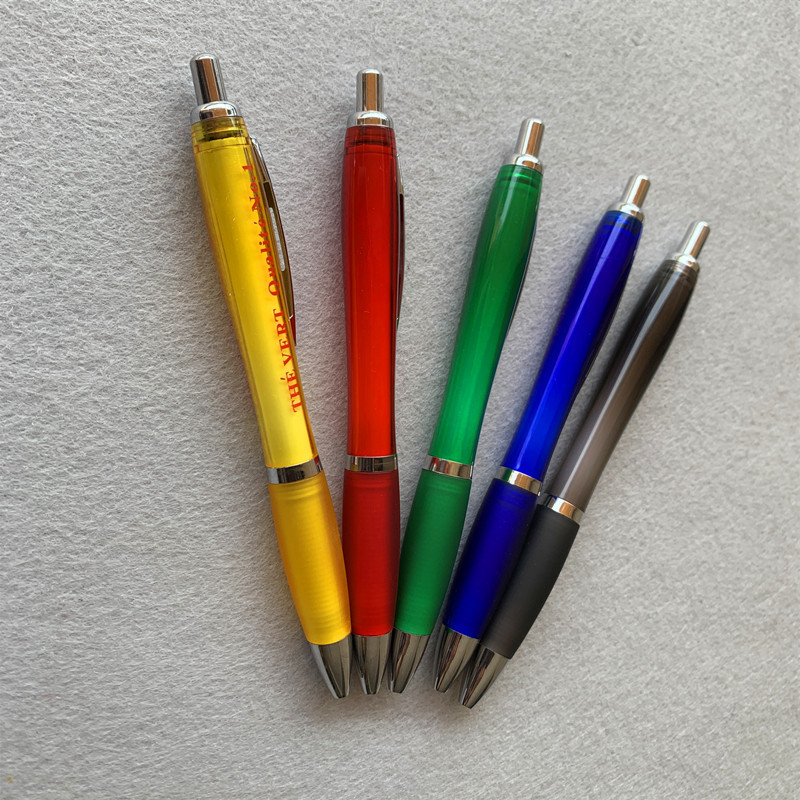 PENS color pinza bolígrafo publicitario de presión de movimiento logotipo de impresión de bolígrafo publicitario UV regalos comerciales bolígrafo transfronterizo