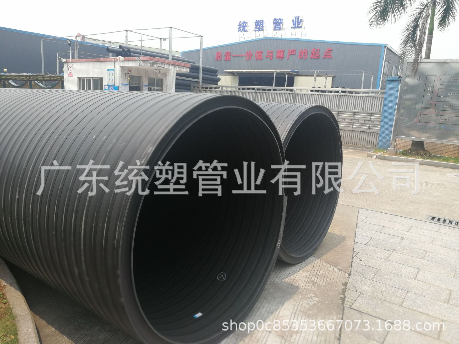 广东厂家 市政排水排污大口径HDPE中空壁缠绕管 统塑DN1000 SN8