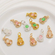 14K����ɫ��Ƕ��ʯ�U�պ��J���������diy�ֹ��Ʒ�������