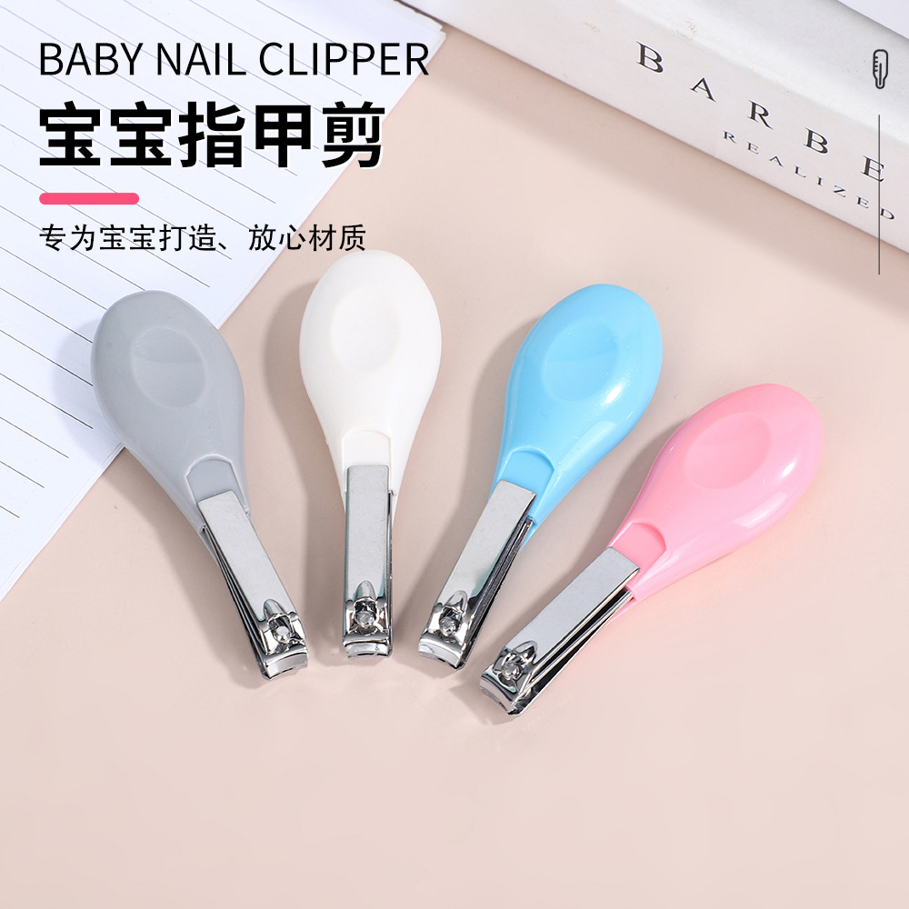 Baby nail clippers, safe and anti-pinch, long-handled baby nail scissors, newborn care tool