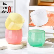 新款中国风水晶扳指杯家用透明主人杯加厚茶杯轻奢耐高温玻璃水杯