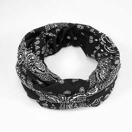 日系复古围巾腰果花围脖男潮流个性嘻哈百搭头巾护颈围巾面罩