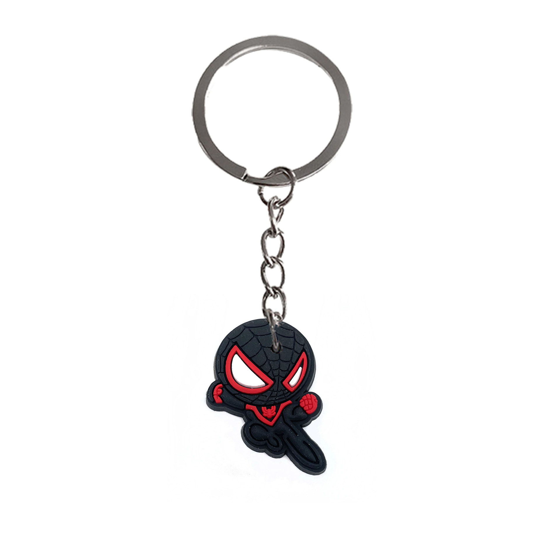 Spider-Man llavero adornos PVC de goma suave llavero accesorios DIY llavero pequeño regalo llavero colgante