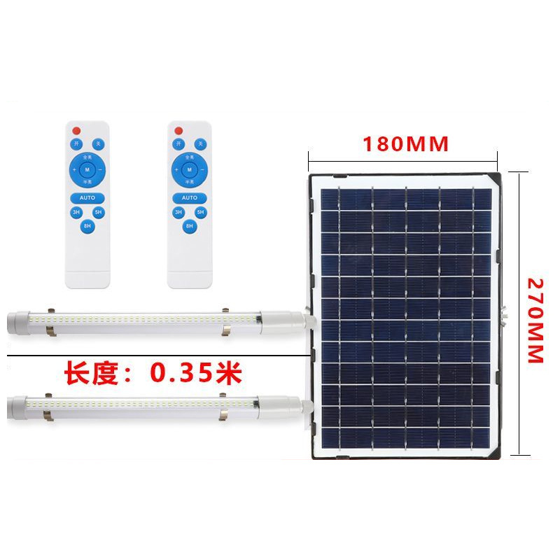 LED tubo de lámpara solar interior y exterior balcón superbrillante pasillo de emergencia quiosco de basura publicidad tubo de luz solar largo
