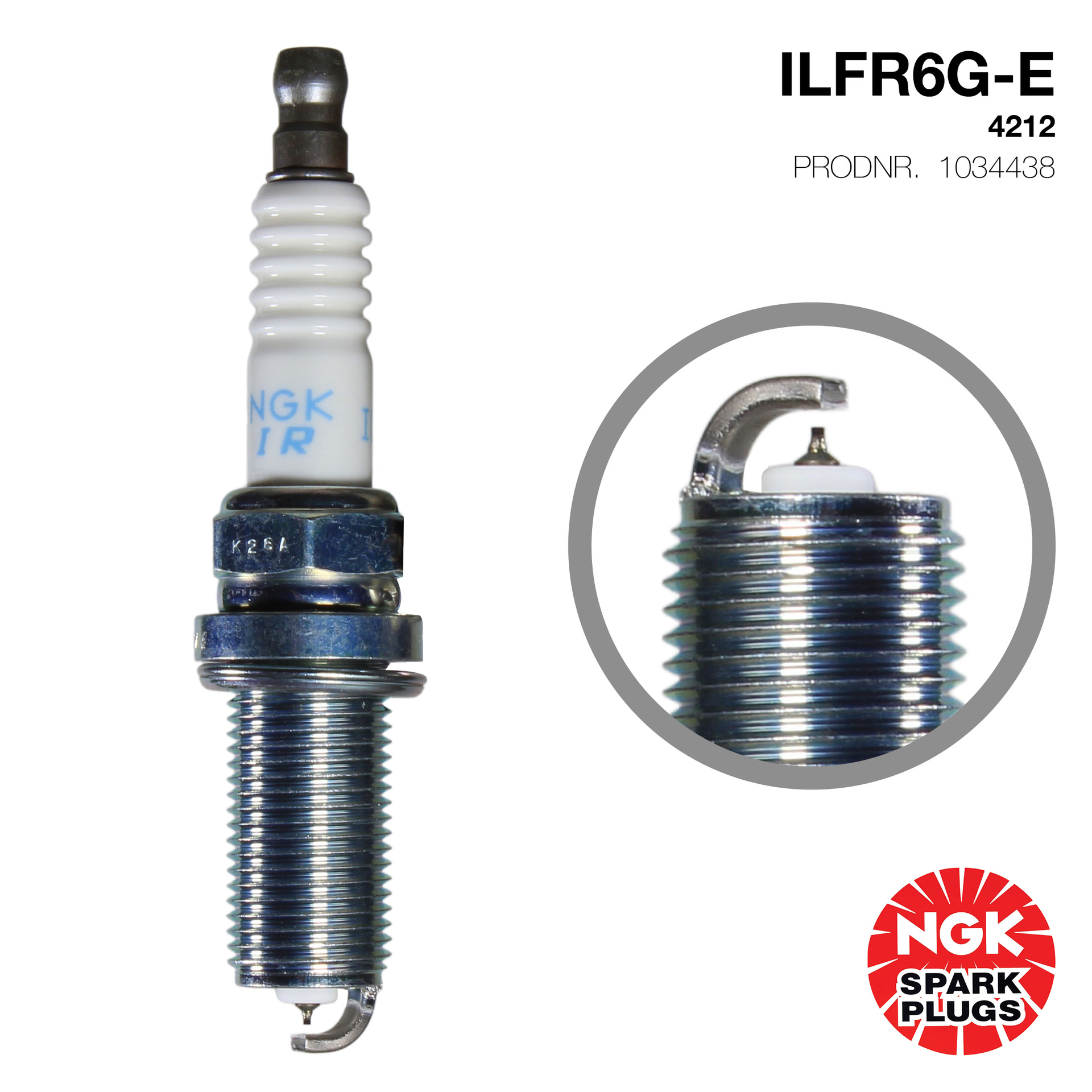 Auto parts iridium platinum nickel alloy spark plug for NGK ILFR6G-E 4212