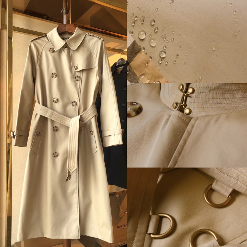 Foreign Trade High Version Bajia Bbr Women's Long Waterloo Windbreaker Chelsea Windbreaker Bur [Waterloo Windbreaker]