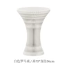 56cm diameter white Roman table + acrylic table top