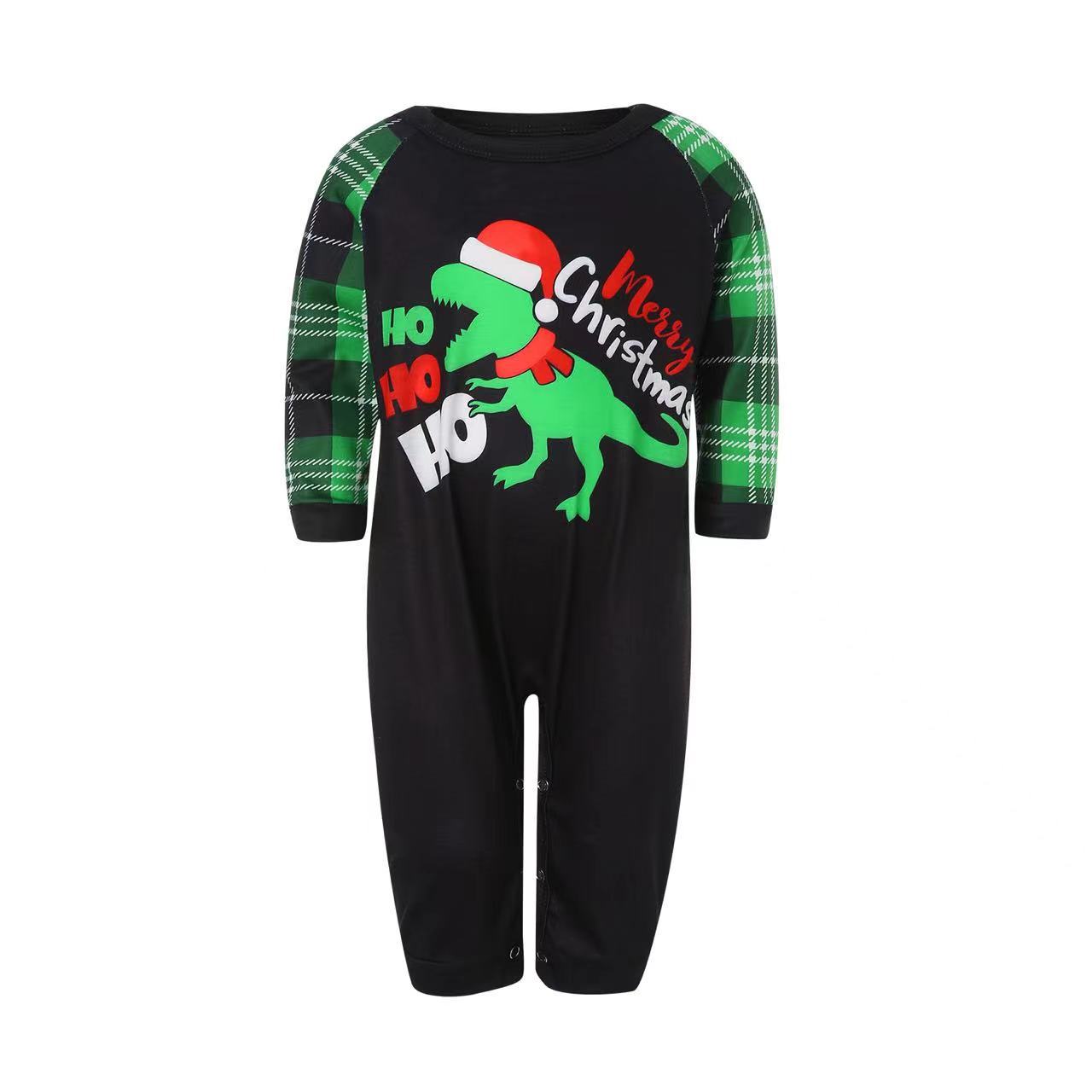 Süß Weihnachtsmann Polyester Hosen-sets Gerade Hosen Familie Passenden Outfits display picture 3