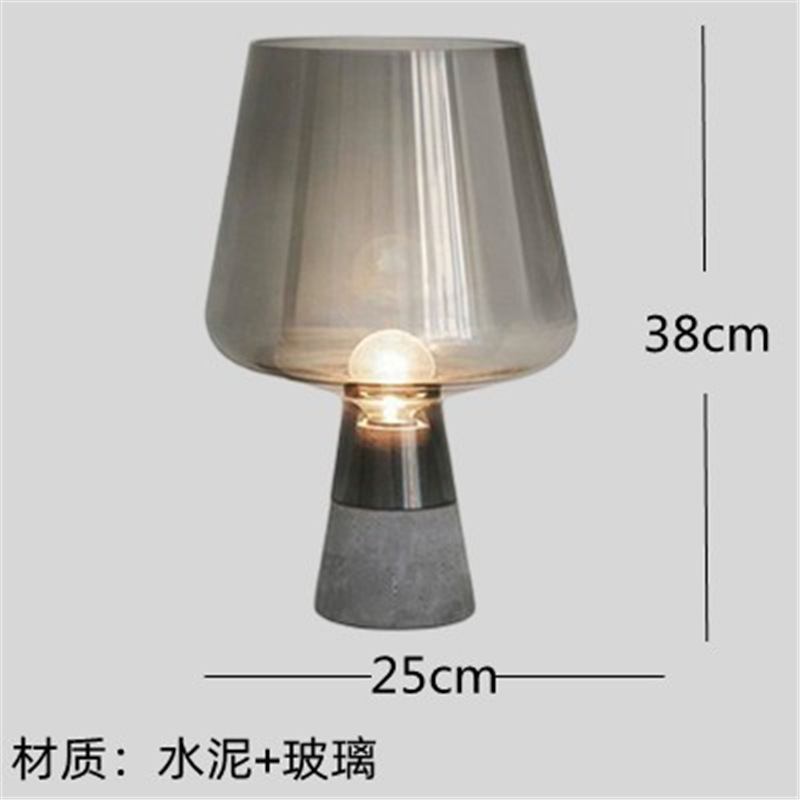 クリエイティブデザイン北欧シンプルで豪華な電気スタンド寝室ベッドヘッドランプ感リビング装飾ガラス|undefined