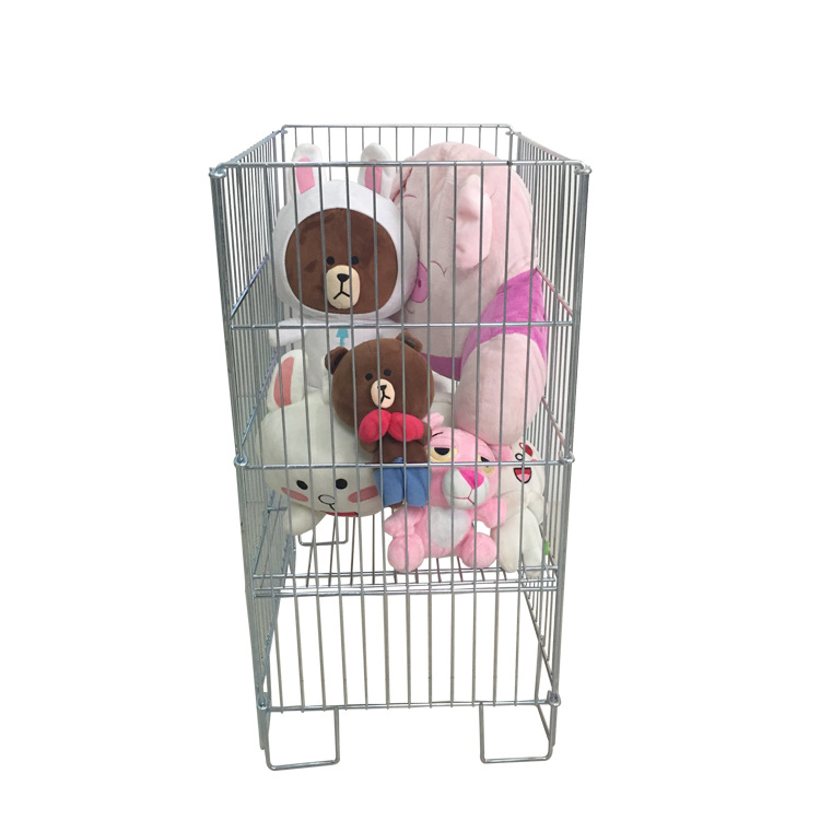 厂家供应超市促销笼，铁质折叠展示台，床上用品快消品堆头展示架