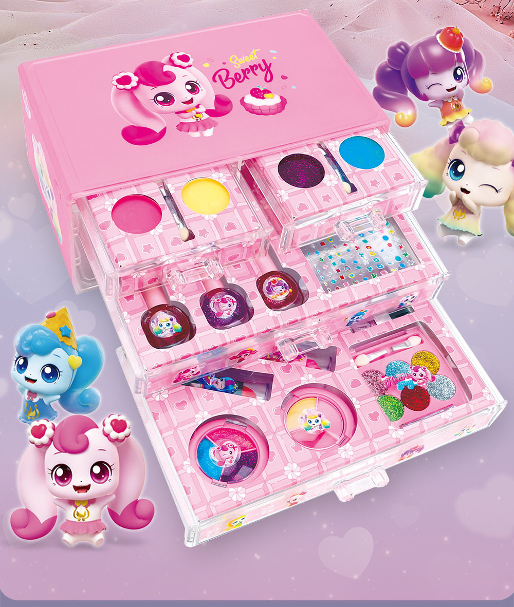 Maletín de Maquillaje Infantil de Plástico Multifuncional para Niños