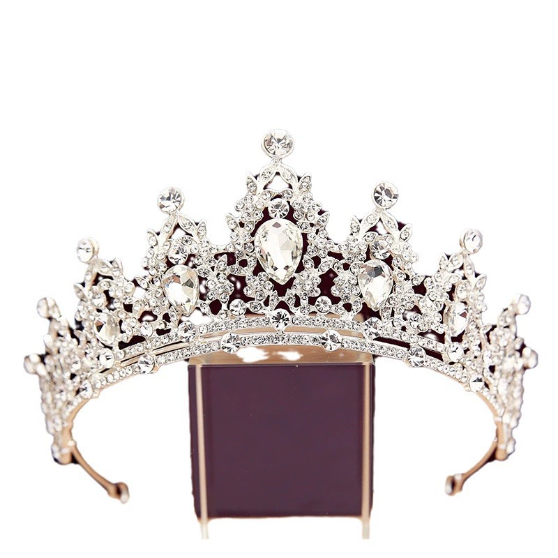 Tiara for bride, wedding dress, accessory, crown, Japanese and Korean, Birthday gift