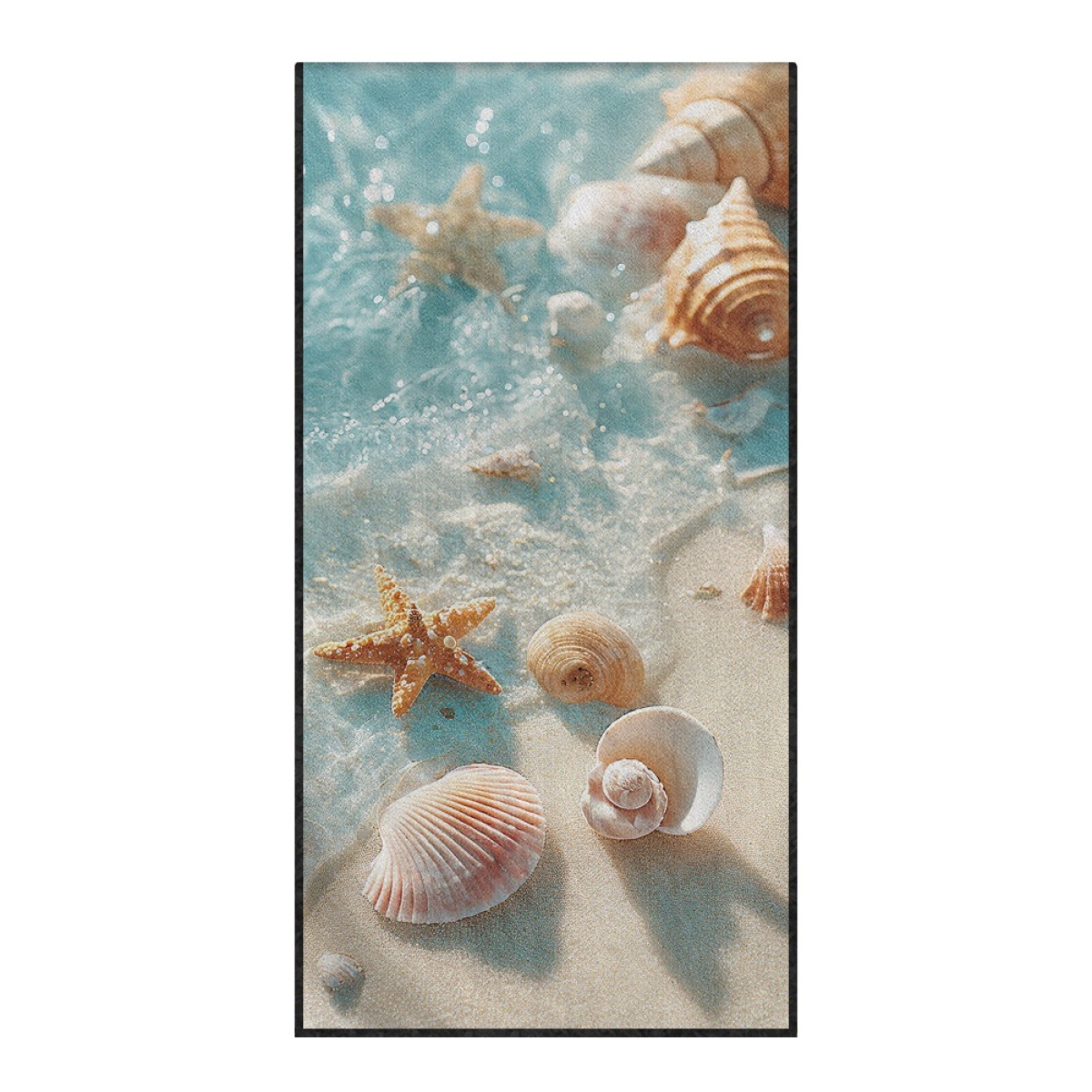 Amazon's new car seat cover, starfish shell beach sports car towel seat cushion cover, universal and available for dropshipping