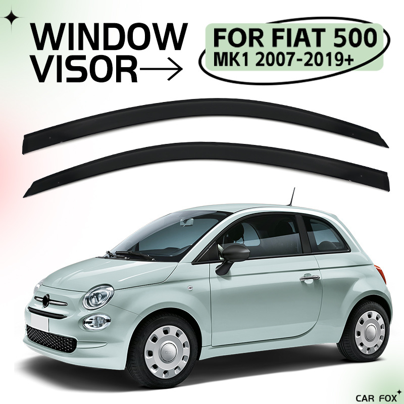 Suitable for Fiat Fiat 500 Window Visor Window Rain and Sun Visor Rain Eyebrow
