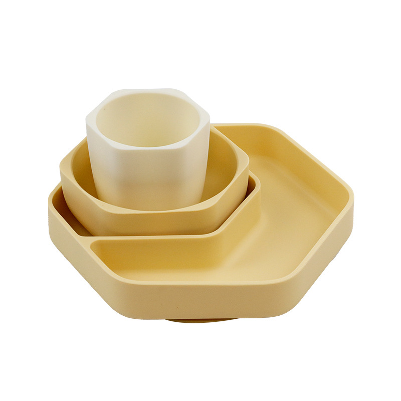 3피스 식기 세트 - 커스터드