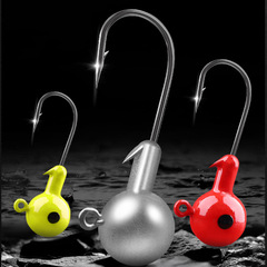 微物路亞鉛頭鈎批發軟餌路亞軟蟲鈎軟餌血槽夜光原色加強 鉛頭鈎