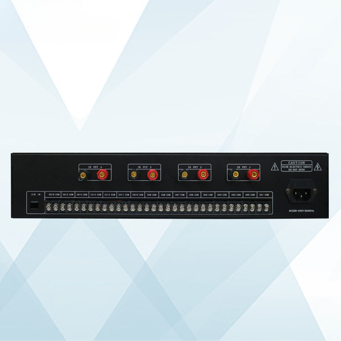 Sistema de radiodifusión pública del campus de música de fondo del amplificador de potencia de voltaje constante del divisor de 16 canales sin correo