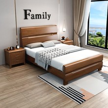 实木单人床1.2米成人1.5米老人1.35米硬板床架小户型90cm儿童床