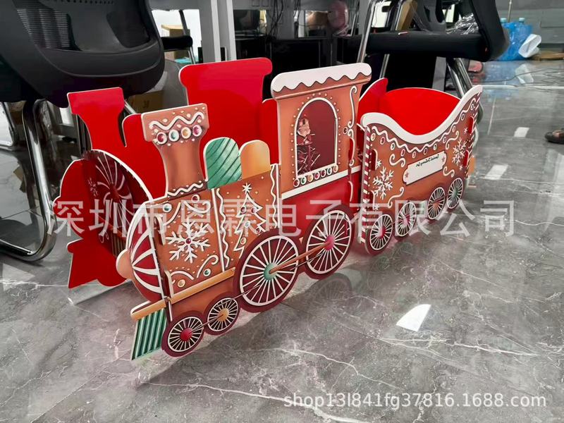 新款Christmas Presents Trains 圣诞礼物火车圣诞老人的礼物火车|undefined