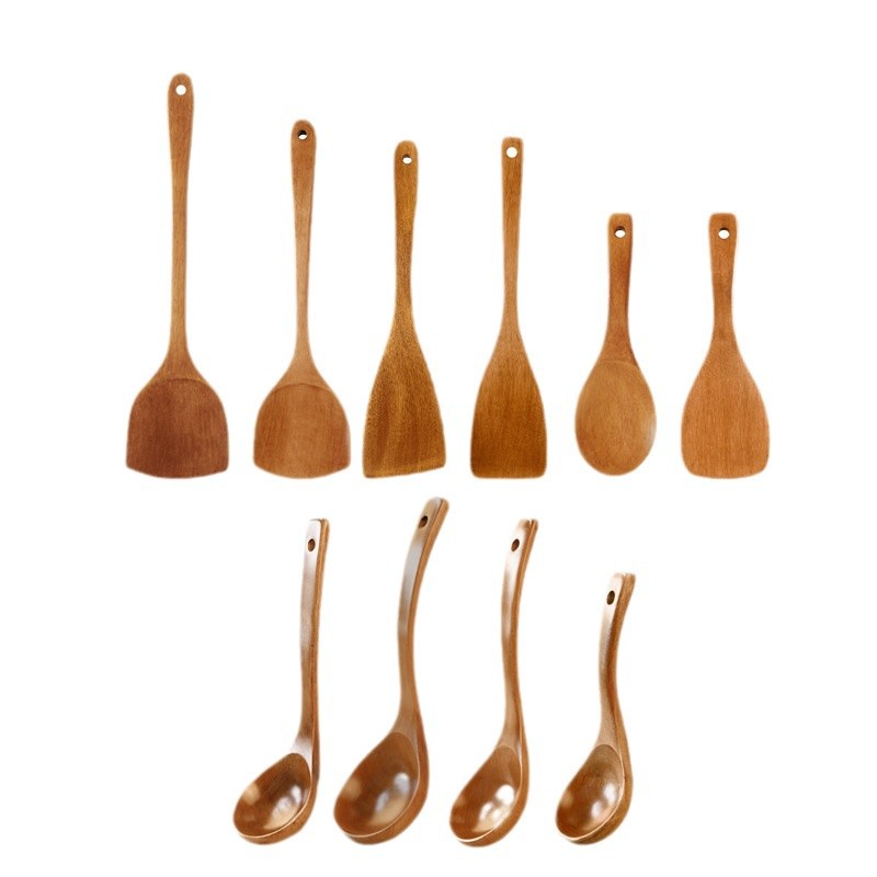 Cuchara de madera, pala de madera, sartén antiadherente, utensilios de cocina especiales, pala de madera, no caliente, pala de wok, cocina, pala de madera, arroz, suministros de cocina