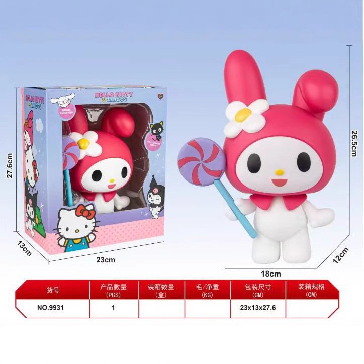 Material de vinilo, ventana grande Kuluomi, serie de cajas de color, adornos de escritorio, accesorios para muñecas, articulaciones desmontables, móviles