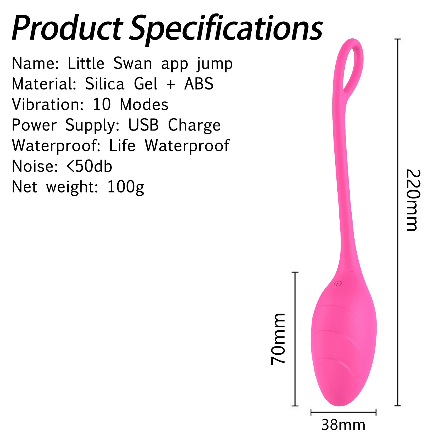 App-Control Bluetooth Wearable Vibration Egg, Remote & App Control, Couples Shared Use