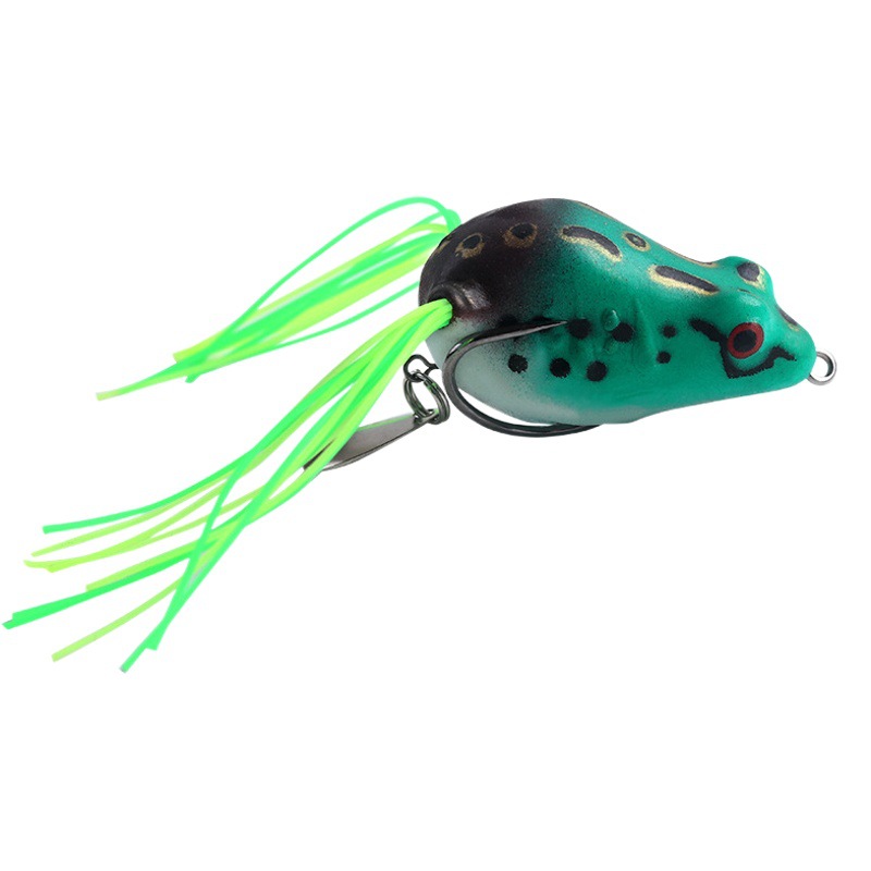 Transfronterizo pico agudo Rana trueno Luya cebo suave 7g / 4cm cebo negro equipo de pesca suministros de pesca mini cebo