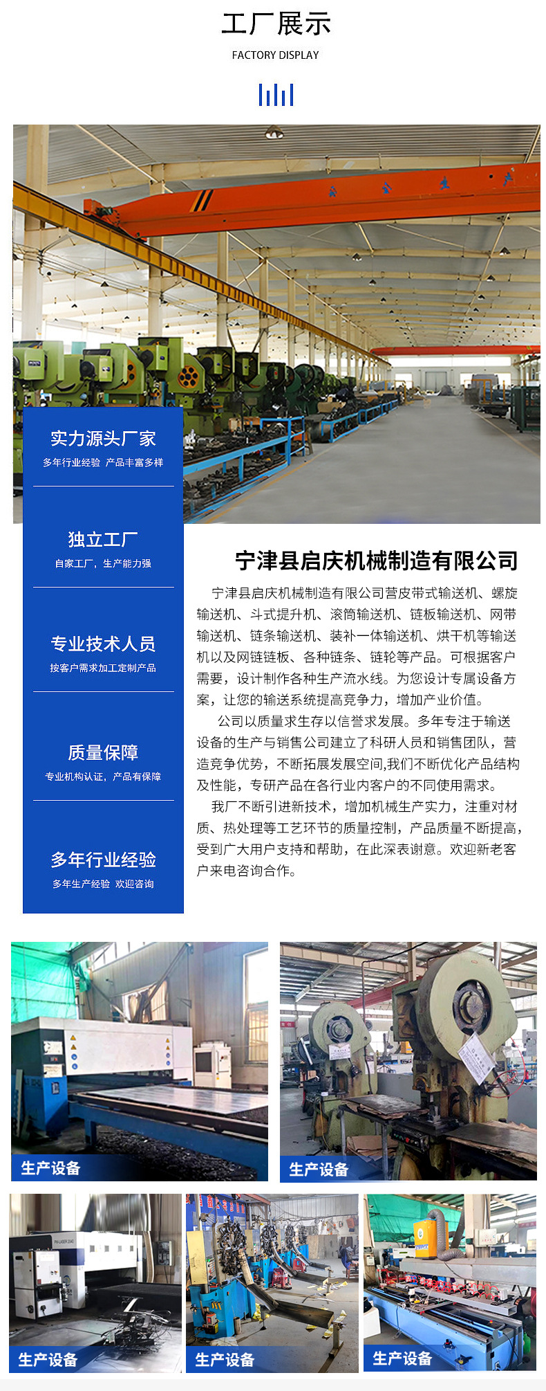 Ленточный подъемник Ningjin County Qiqing Machinery стандарт
