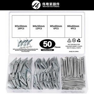 50pcs �F���{���\�m���ڻ���Û˨ ���Ġ��w�Cʽ��Û�ݽz���b�׼�