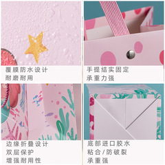 美人魚禮品袋幼兒園小朋友生日禮物袋大容量手提袋可愛卡通伴手禮