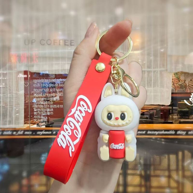 网红可乐拉布布挂件钥匙扣可爱书包挂饰地摊小礼品电玩城礼物批发|undefined