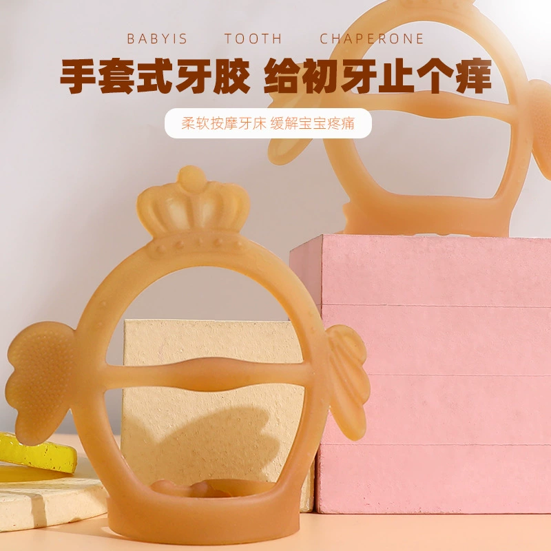 Силиконовый браслет-прорезыватель для младенцев Amazon, игрушка для кормления, успокаивающая жевательная игрушка, браслет-прорезыватель от сосания пальцев, успокаивающий браслет от укусов