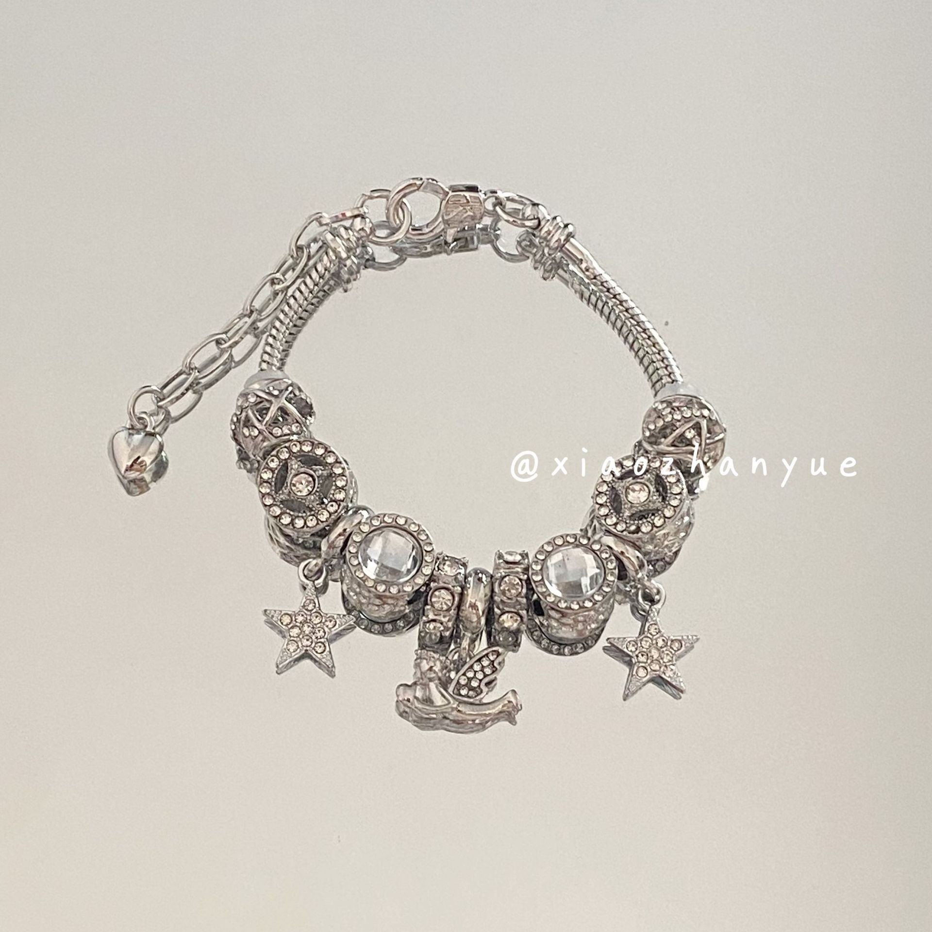 Grand slam star + cupid bracelet (lobster clasp)