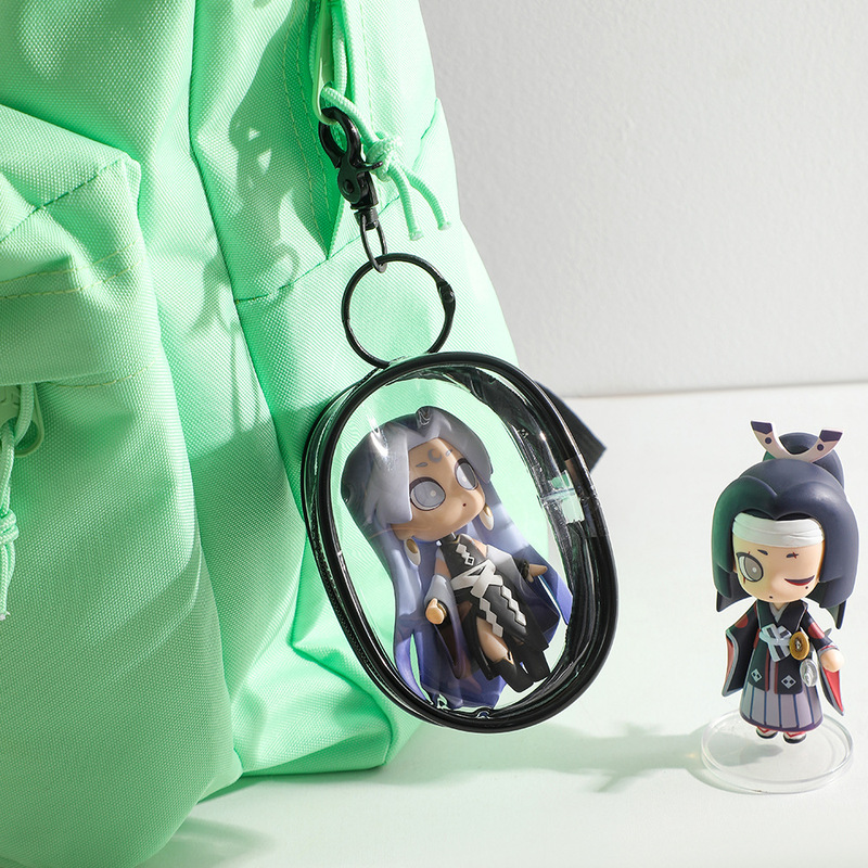 Hisocool夏透明小銭入れ学生公仔手作りカプセルバッグPVC展示干し人形バッグイヤホンバッグ|undefined