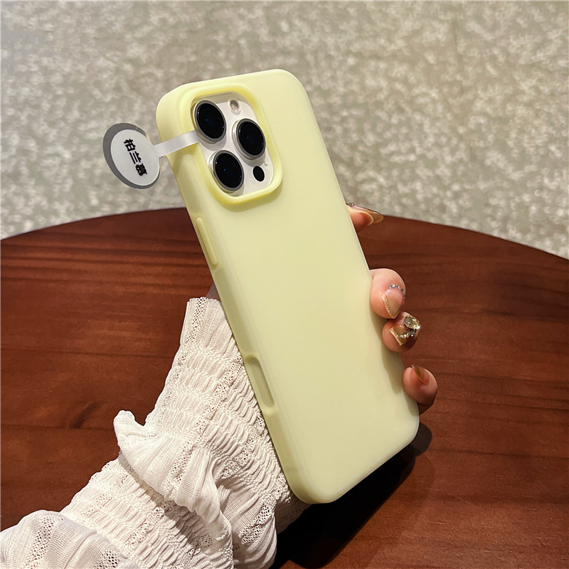 Apple 16ProMax 携帯電話ケースに適しています超薄型半透明液体シリコーン iPhone15 オールインクルーシブ AI キーライト|undefined