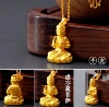 Golden pendant, solid necklace, Tieguanyin tea