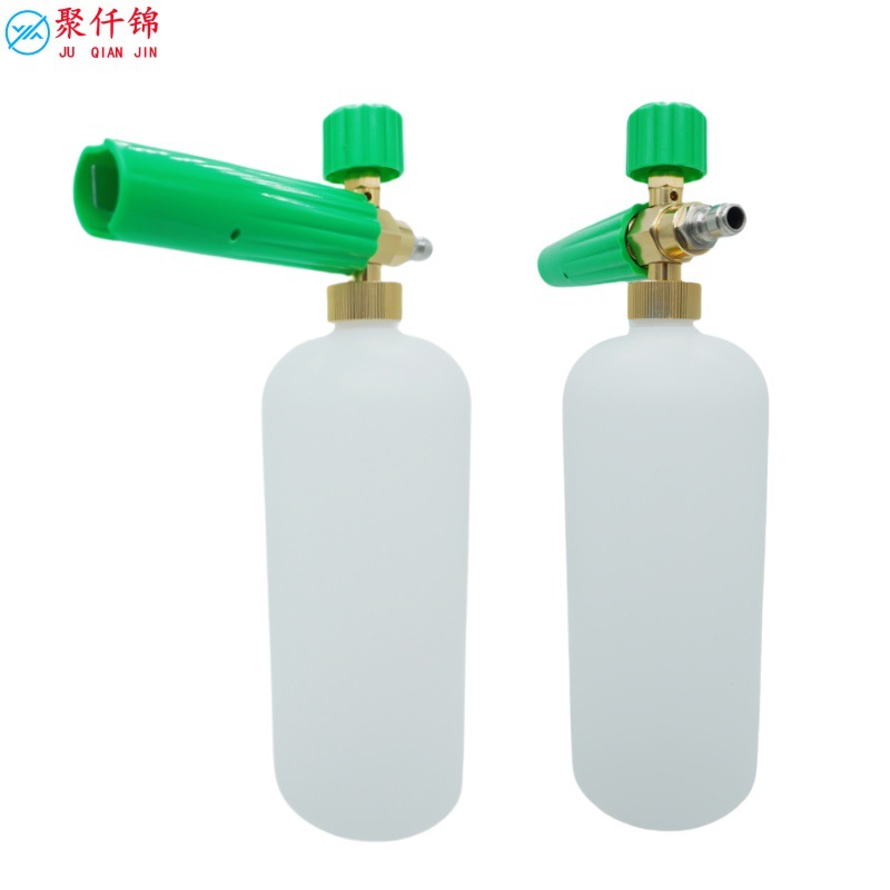 Cross-border new green pink foam pot high pressure car wash water gun pa pot 1000ml fan foam watering can spray gun