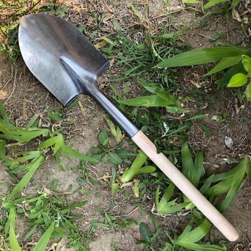 Gardening Spade Steel One-Piece Children's Iron Shovel Gardening Tool Small Iron Shovel for Digging and Planting Home Use Iron Trowel Farm Outdoor