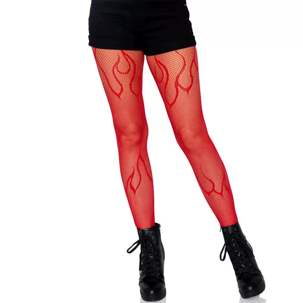 Summer Retro Tights (Women) — Lace Fishnet, One Size, Multiple Patterns